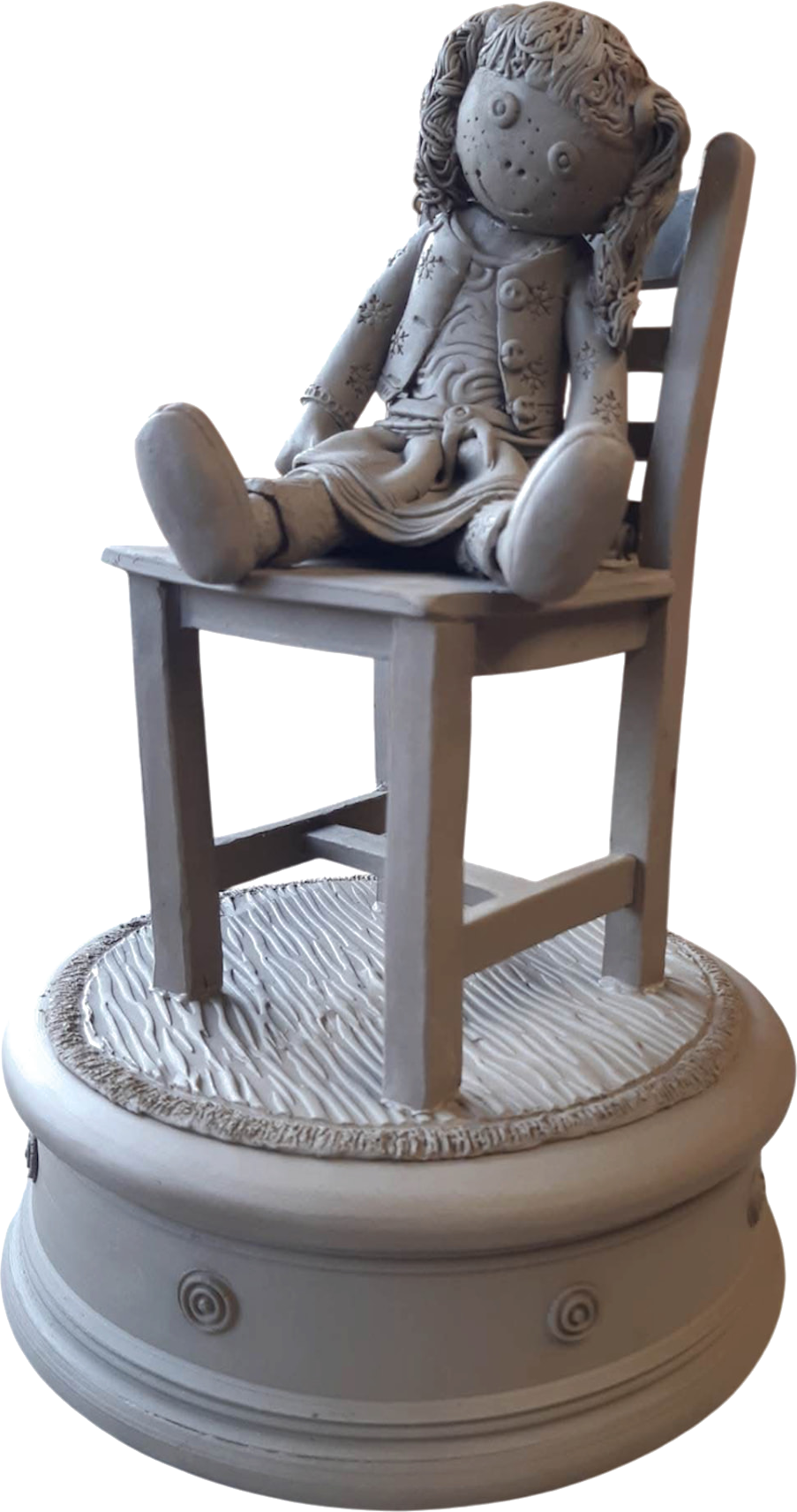 The finished Dolly sculpture.