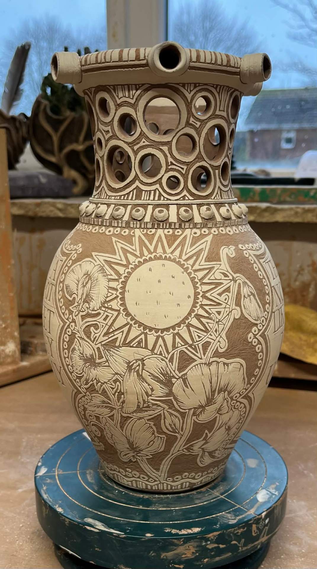 Detail from the throwing stage.